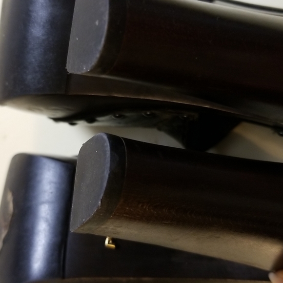 Prada Black leather platform heels size 40.5 - Picture 6 of 9